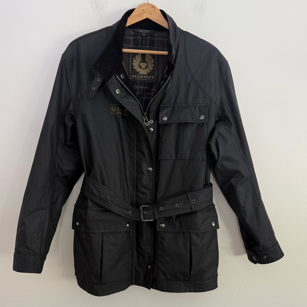 Belstaff  Heirloom Trialmaster Jacket, Black coated jacket size 14 - Picture 17 of 17